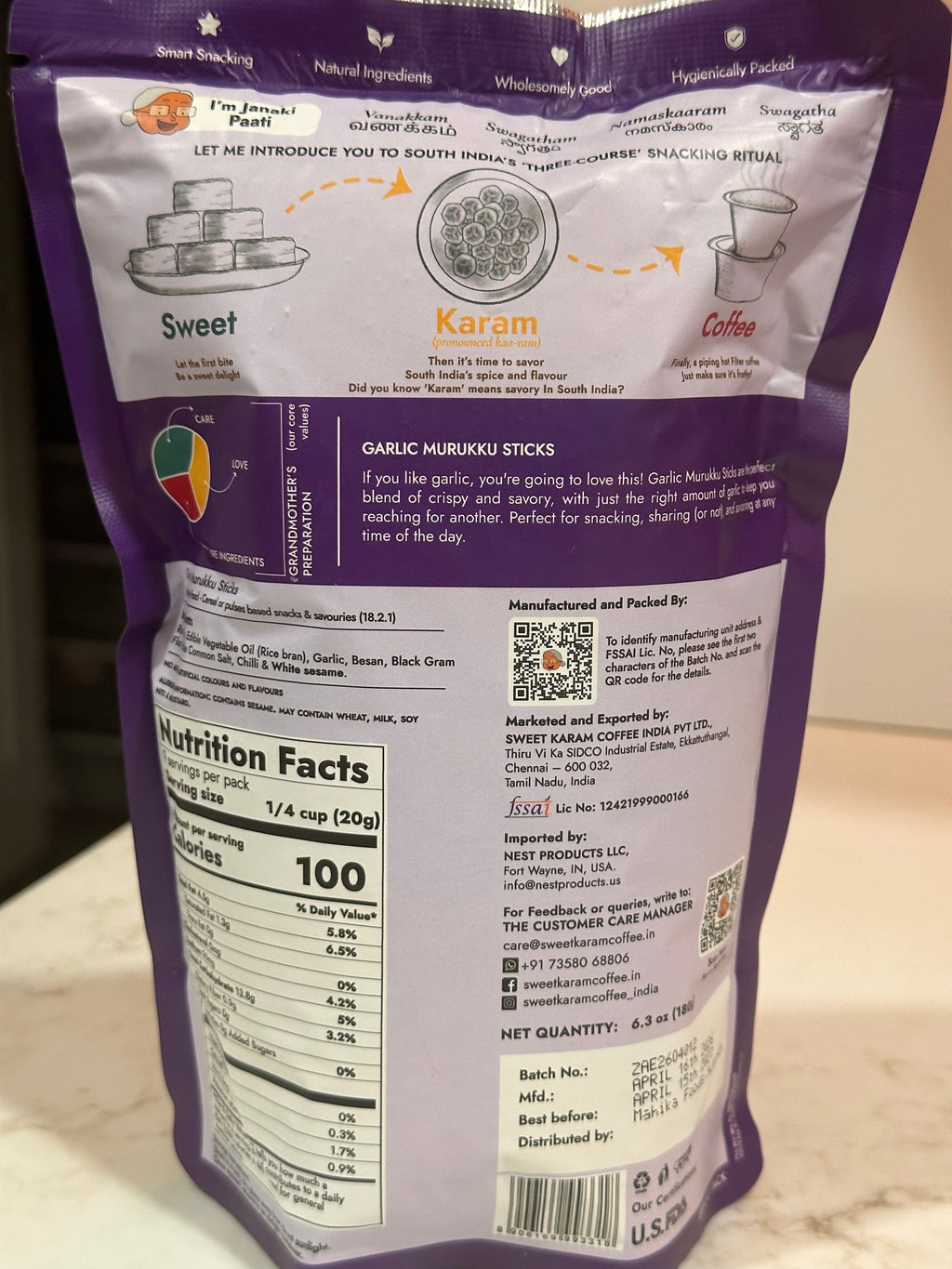 Garlic Murukku Sticks