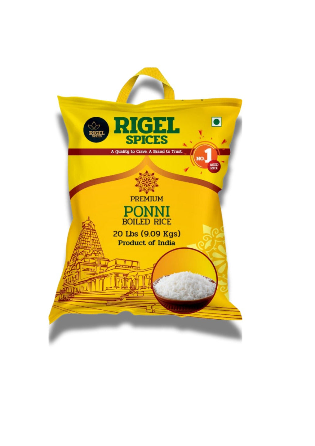 Ponni Boiled Rice - 20 Lbs
